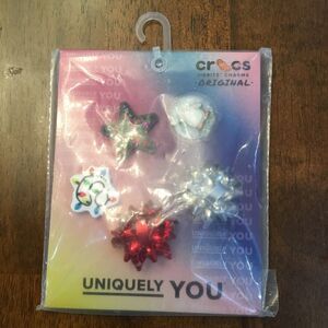 Crocs Jibbitz Uniquely You Wonderful Time 5 Pack Christmas New on Card
